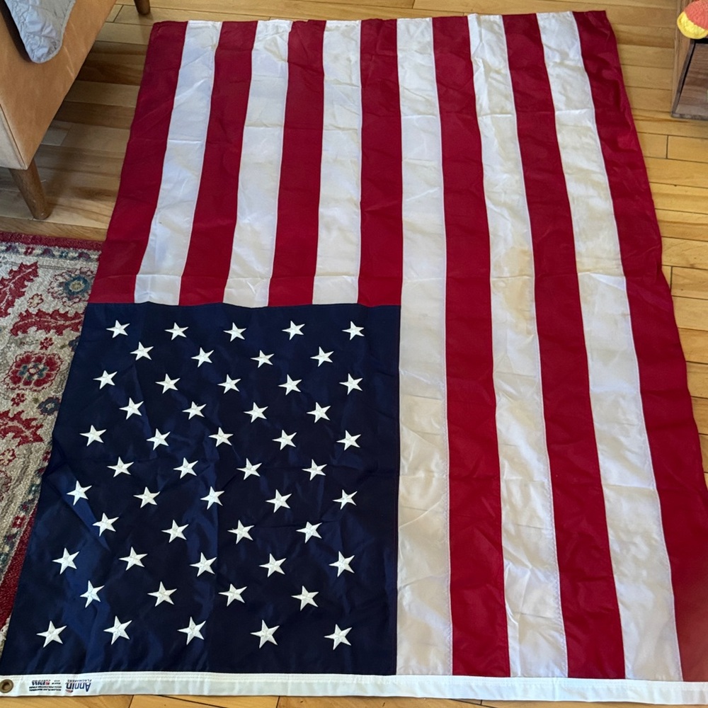 American Flag with Red, White, and Blue Stripes